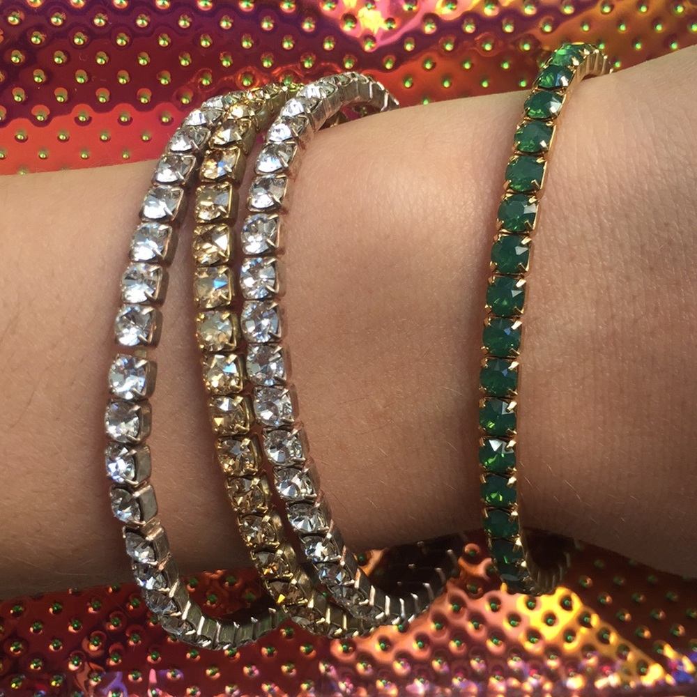 Four Swarovski Lightning Bracelets